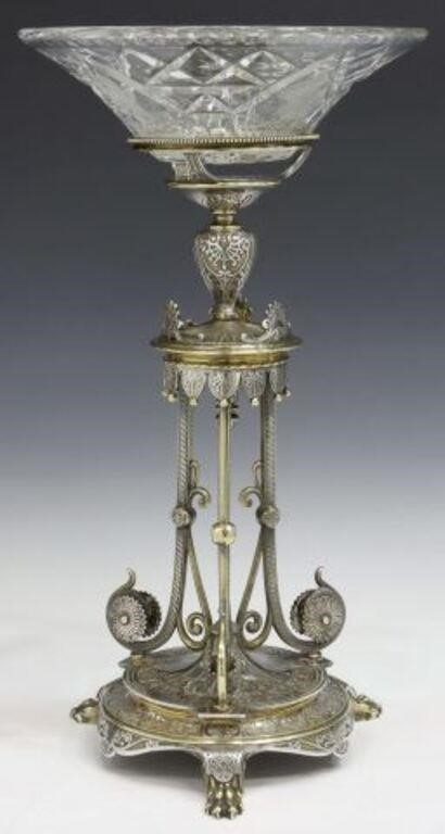 Appraisal: English Victorian silverplate epergne Elkington Company late th early th