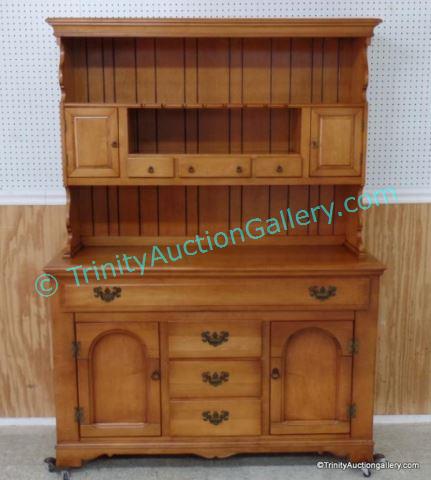 Appraisal: 's Empire Early American Maple China Hutch Produced by Empire