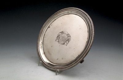 Appraisal: A George III silver waiter by Hannam and Crouch London