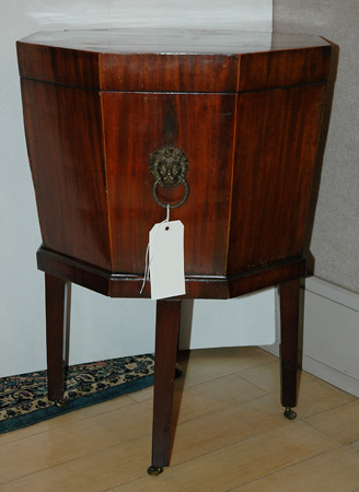 Appraisal: George III Mahogany Cellaret on Stand Estimate -