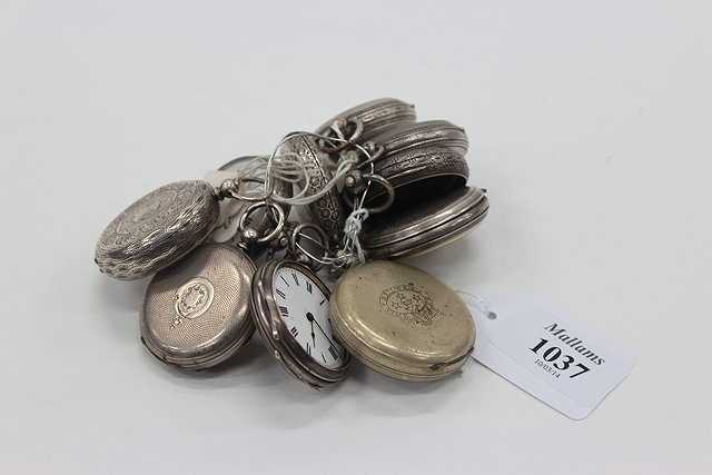 Appraisal: TEN VARIOUS GENTLEMENS POCKET WATCHES some with silver cases