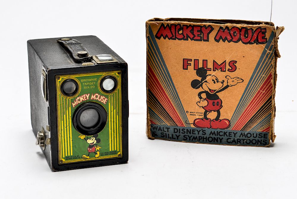 Appraisal: Mickey Mouse Kodak Brownie Camera Film Reel Mickey Mouse memorabilia