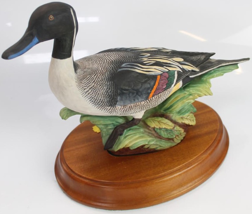 Appraisal: A Crown Staffordshire model of a Pintail limited edition No