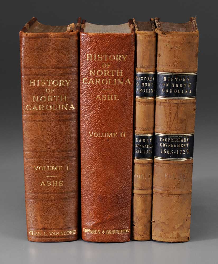 Appraisal: Four Volumes North Carolina History Samuel Ashe History of North