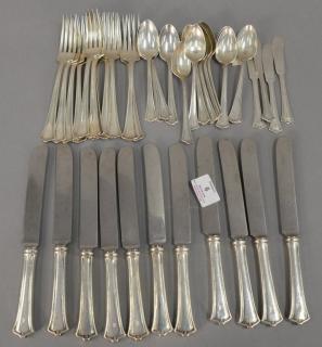 Appraisal: Sterling silver flatware set t oz Sterling silver flatware set