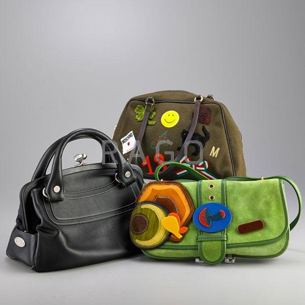 Appraisal: THREE RECENT DESIGNER HANDBAGS Condition Report