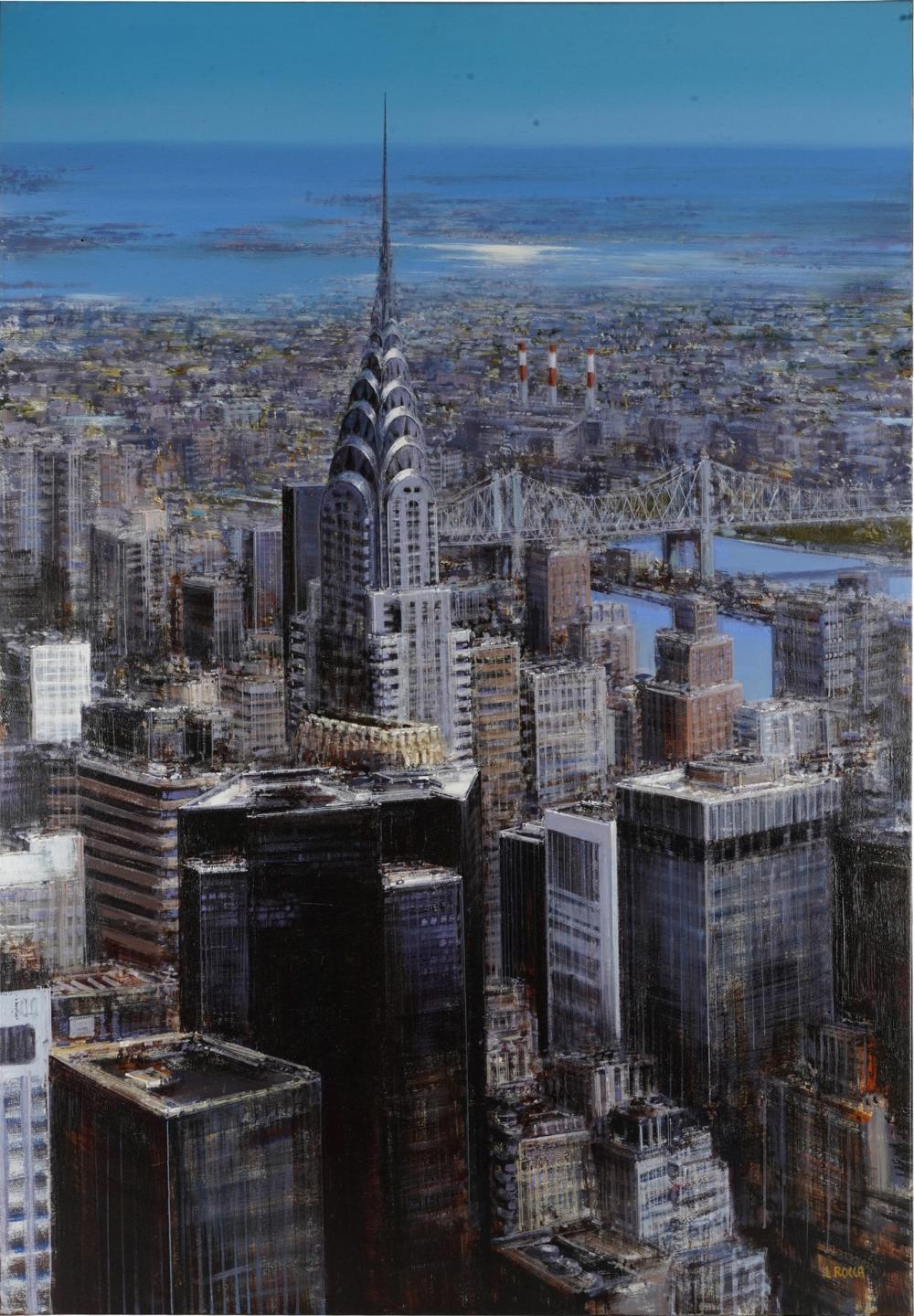 Appraisal: LUIGI ROCCA B NEW YORK acrylic on canvas signed lower