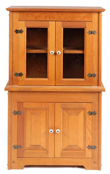 Appraisal: A child's Federal style china cabinet height in width in