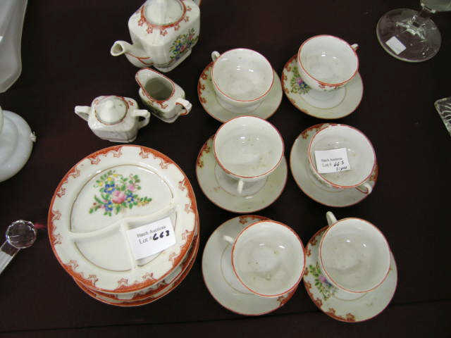 Appraisal: Child's Porcelain Tea Play Set