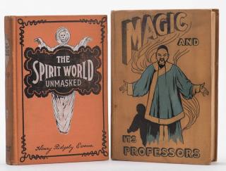 Appraisal: Evans Henry Ridgely Lot of Two Antiquarian Magic Books Including