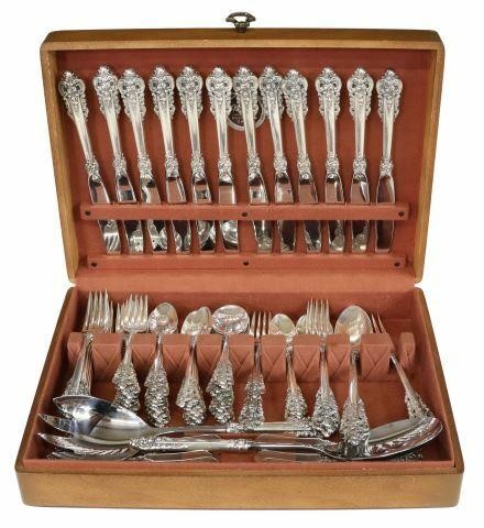 Appraisal: lot of Wallace sterling silver flatware service in the Grande