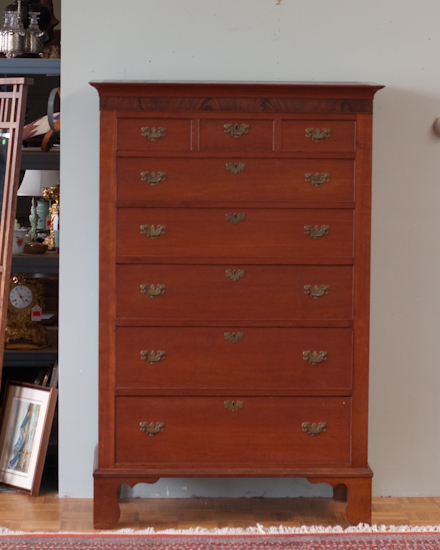 Appraisal: Late th Early th C Mid-Atlantic Tall Chest of Drawers