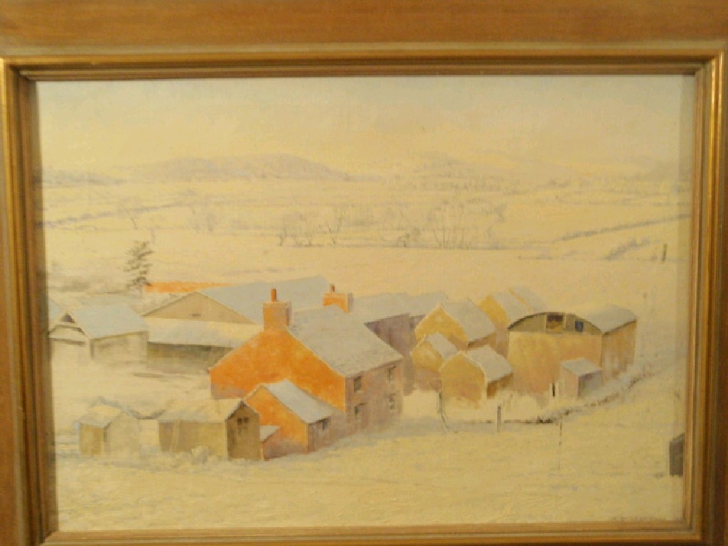 Appraisal: Sydney Robert Watson - From the studio farm under snow