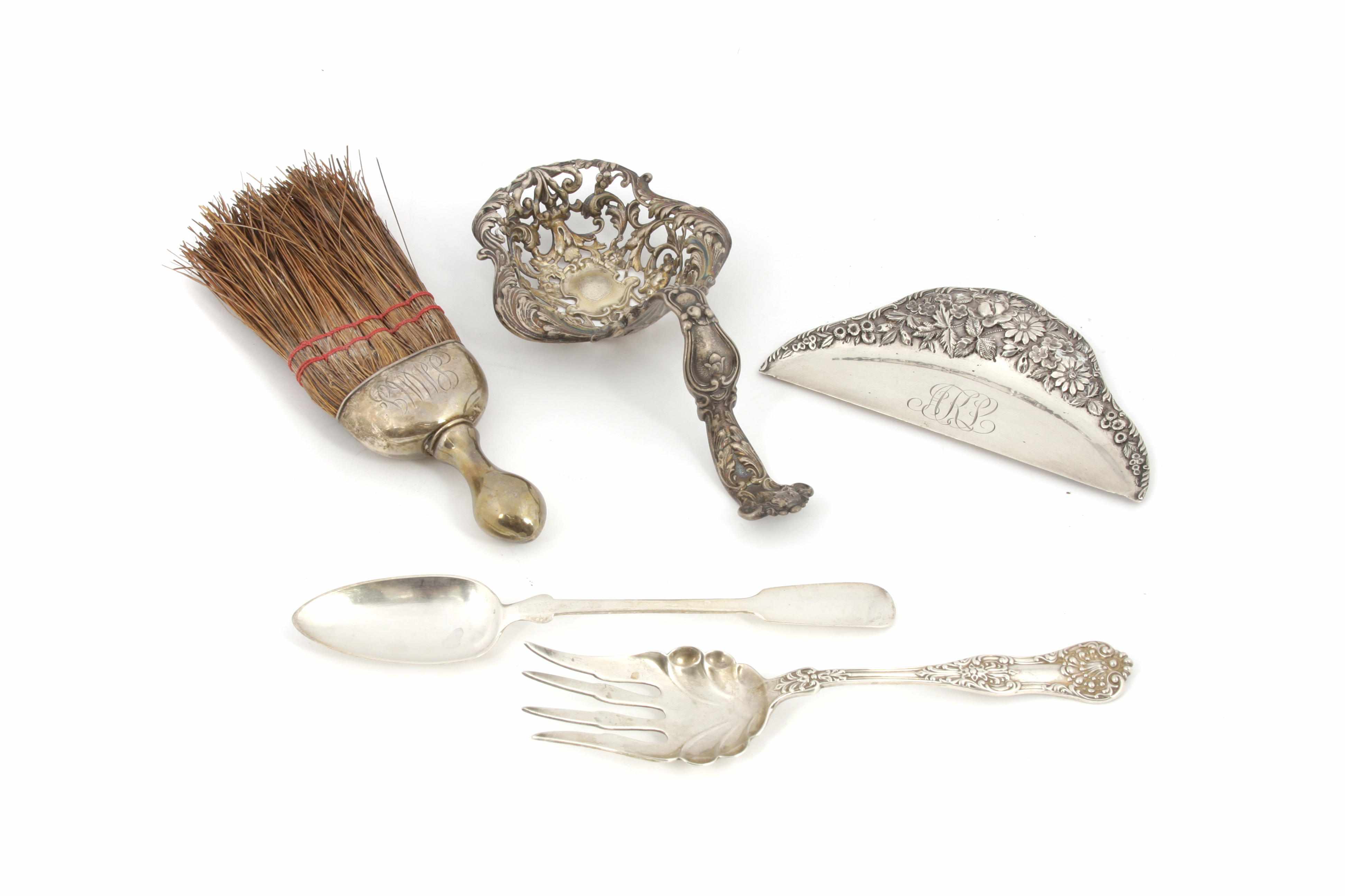 Appraisal: An assembled group of American Continental and English silver flatware