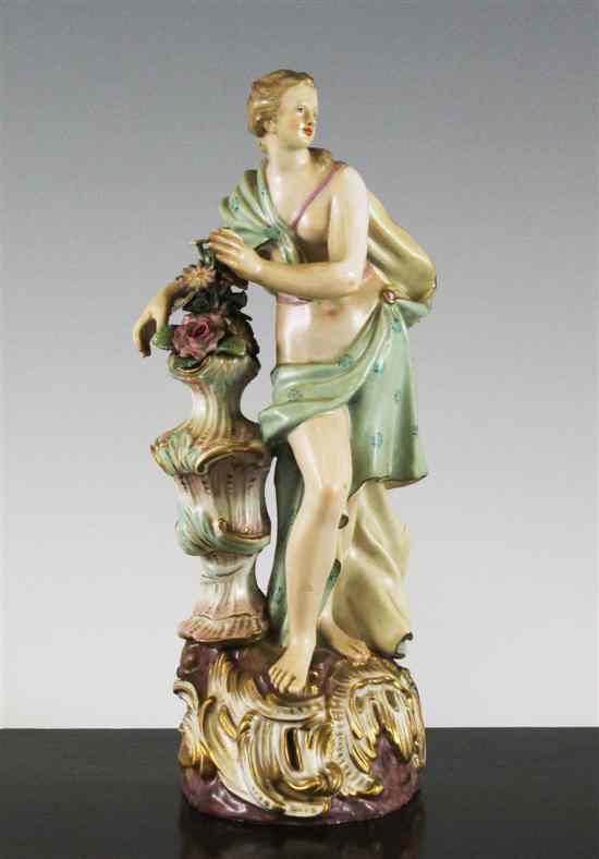 Appraisal: A Meissen porcelain figure emblematic of Summer th century possibly