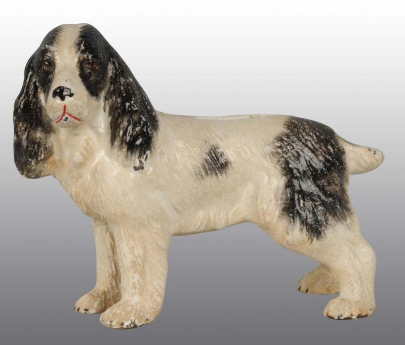 Appraisal: Cast Iron Cocker Spaniel Still Bank Description Manufactured by Hubley