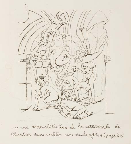 Appraisal: SURREALISM Aragon Louis Le Con d'Irene Frontispiece and erotic engraved