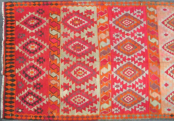 Appraisal: A Caucasian kilim size approximately ft in x ft in