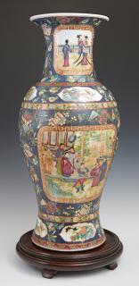 Appraisal: Chinese Porcelain Baluster Vase th c with flo Chinese Porcelain