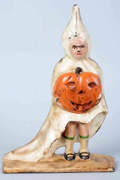 Appraisal: Cast Iron Halloween Girl Doorstop Reproduction but still very desirable