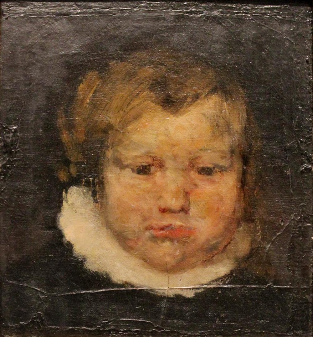 Appraisal: JOSEPH FRANK CURRIER AMERICAN - HEAD OF A BOY CIRCA