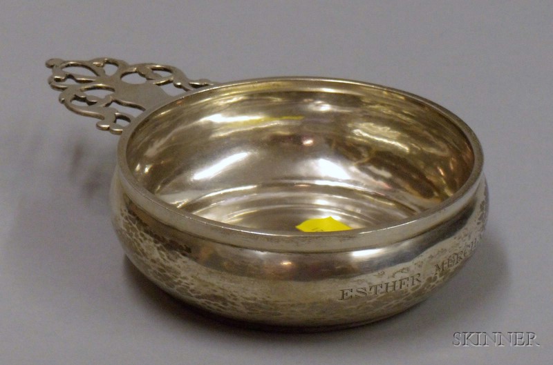 Appraisal: Wooley Sterling Silver Porringer lg in