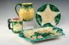 Appraisal: MAJOLICA LOT - Four piece lot of th c majolica