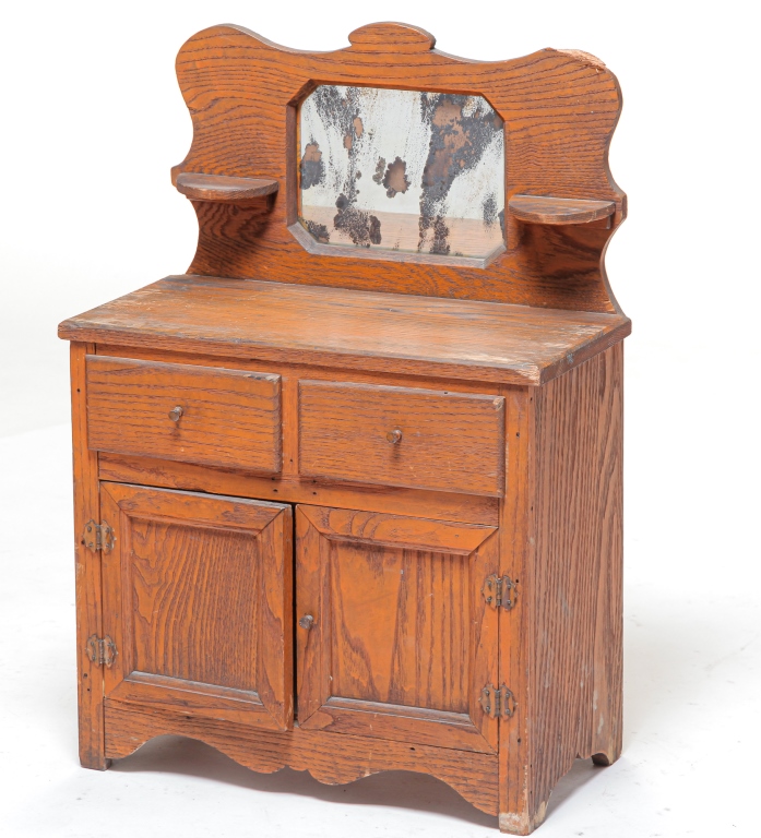 Appraisal: AMERICAN CHILD'S DRESSER Late th-early th century oak with pine