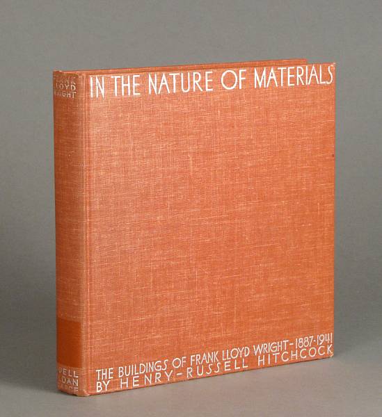 Appraisal: WRIGHT FRANK LLOYD - HITCHCOCK HENRY-RUSSELL In the Nature of