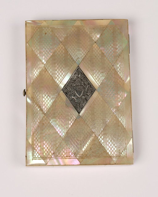 Appraisal: A VICTORIAN MOTHER OF PEARL CALLING CARD CASE with divisional