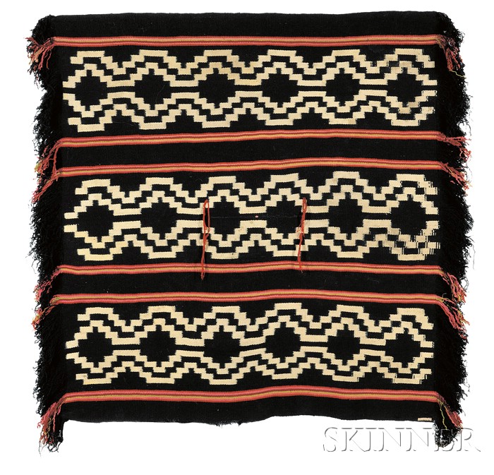 Appraisal: South American Woven Poncho Mapuche c first quarter th century