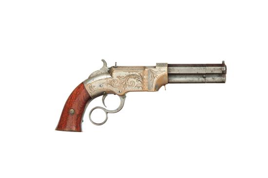 Appraisal: ENGRAVED NEW HAVEN VOLCANIC LEVER-ACTION REPEATING PISTOL No Pocket Model