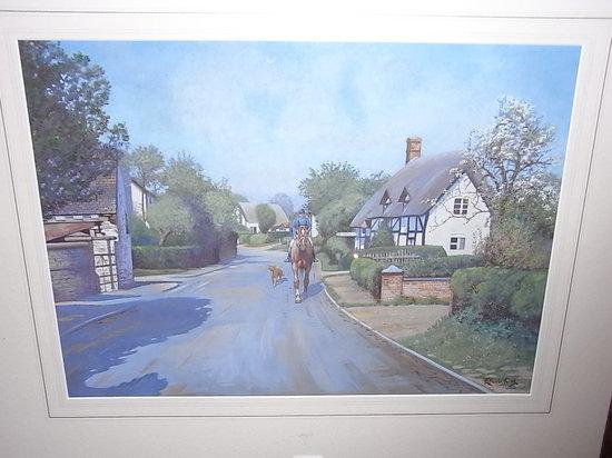 Appraisal: ERIC MEADE-KING British b Riding out down a village lane