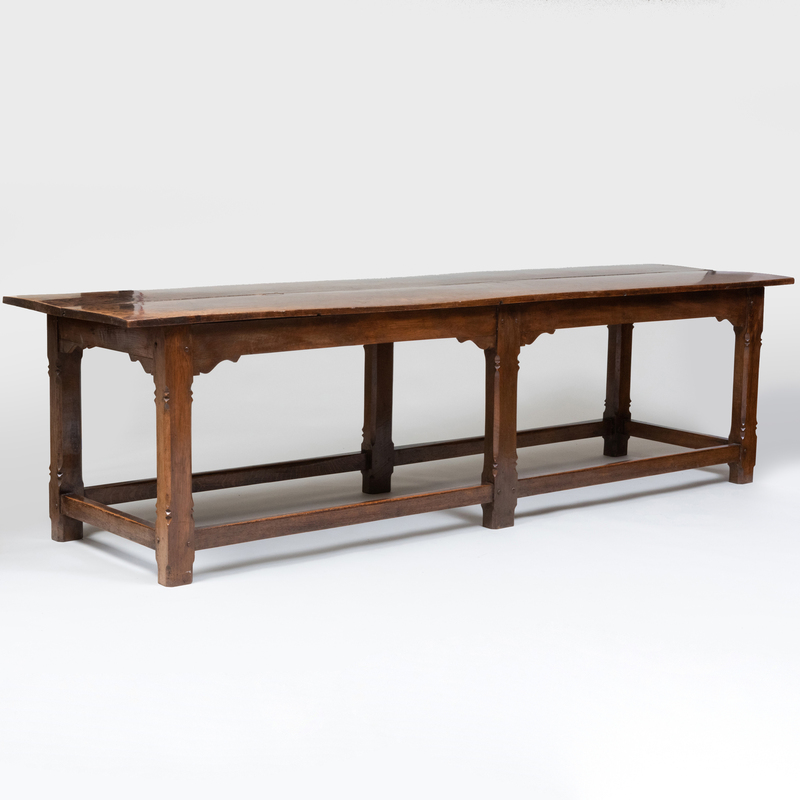 Appraisal: English Arts and Crafts Oak Long Library Table x ft