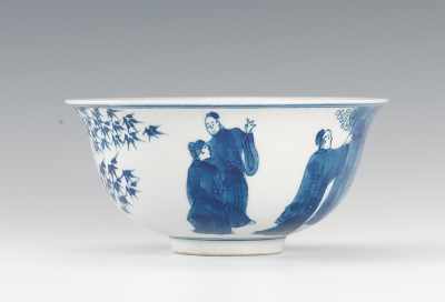 Appraisal: A Chinese Porcelain Blue and White Bowl White porcelain bowl