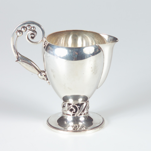 Appraisal: Georg Jensen LaPaglia creamer in the Lily-of-the-Valley design oz troy