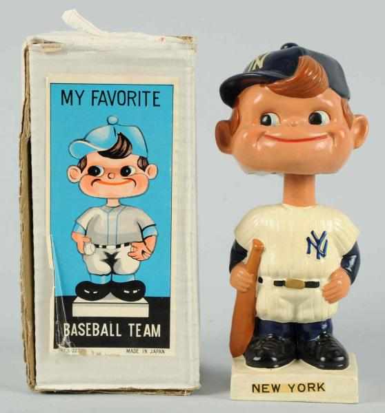 Appraisal: Composition New York Yankees Bobbing Head Doll Made in Japan