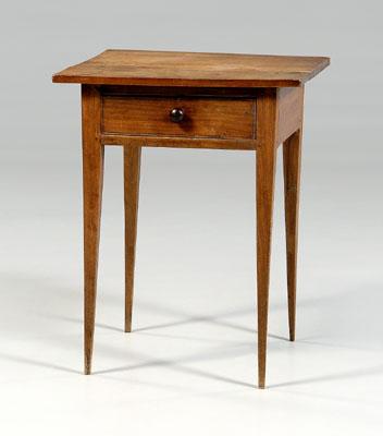 Appraisal: Georgia Federal walnut stand walnut with poplar secondary dovetailed drawers