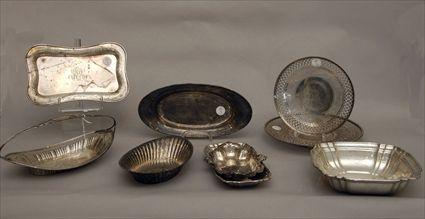 Appraisal: Nine American Silver Serving Articles Provenance from the Estate of