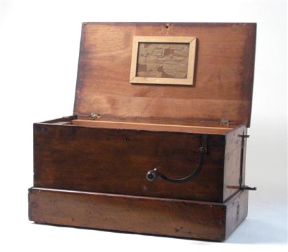 Appraisal: Music box with wooden cylinder th century With rectangular case