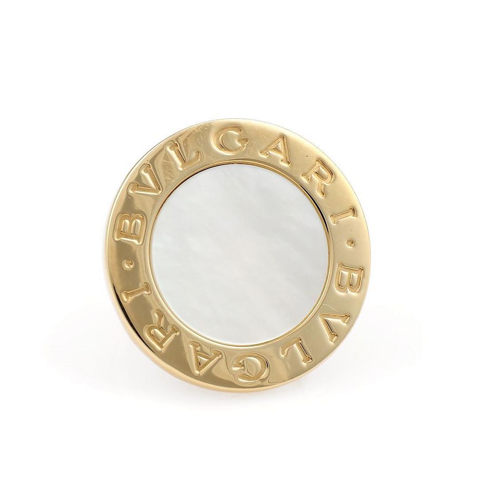 Appraisal: Bvlgari Bulgari K Yellow Gold Mother of Pearl Ring Bvlgari