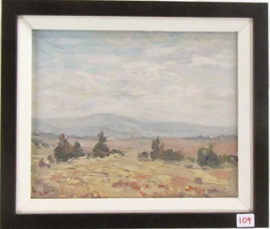 Appraisal: MELVILLE T WIRE OIL ON CANVAS Oregon - Slightly Cloudy