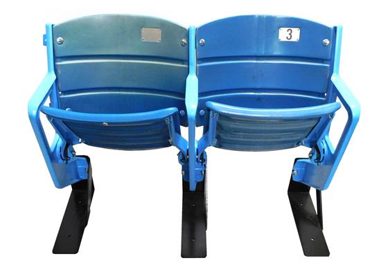 Appraisal: New York Yankee stadium seats attached pair numbered and with