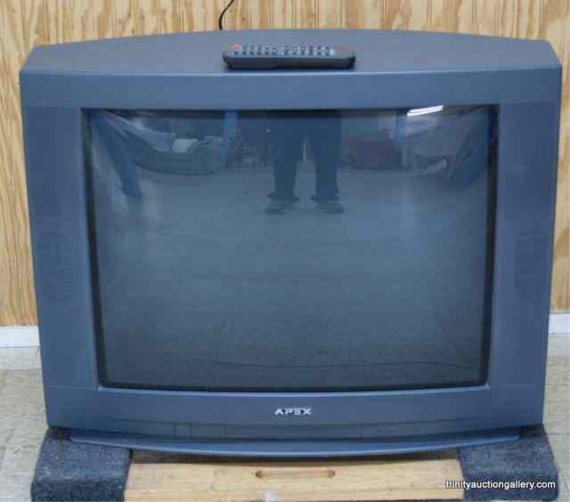 Appraisal: Apex '' Color Television w RemoteThis is a very nice