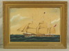 Appraisal: W C - Ship's Portrait with relief cut sails British