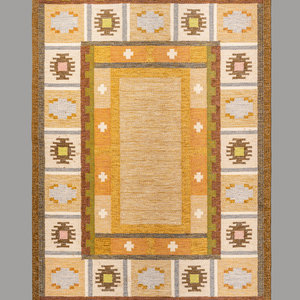 Appraisal: Ingegerd Silow - 'B stad' Flatweave Rug c Eric Ewers