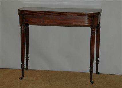 Appraisal: Regency Inlaid Mahogany Games Table