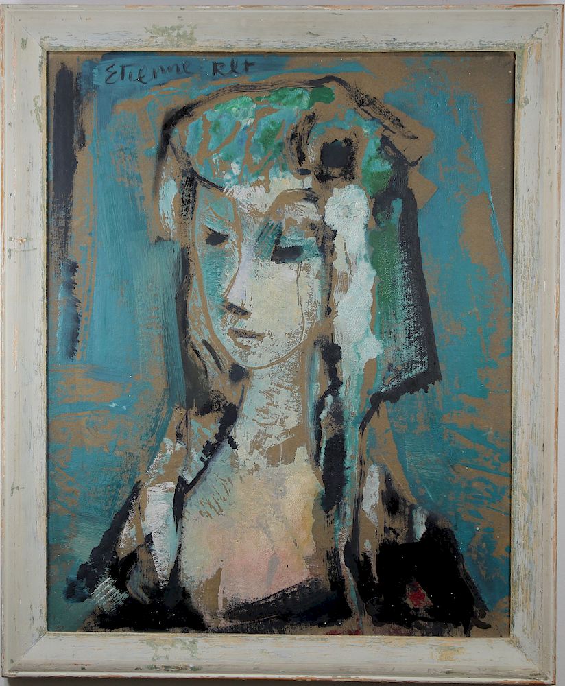 Appraisal: Etienne Ret - Sylvane Signed lower right Oil on Paper