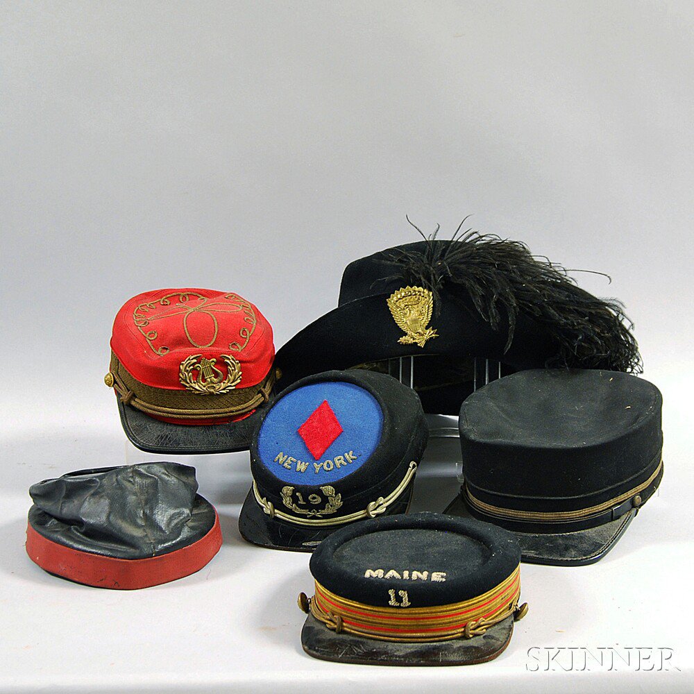 Appraisal: Group of Assorted Civil War Hats including a New York