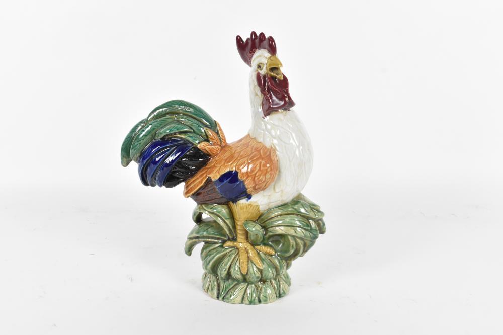 Appraisal: French or Italian The proud cock with a pronounced comb